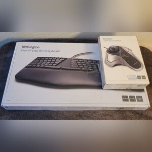 Kensington Keyboard + Trackball Bundle | Ergonomic Office Tech (Brand New)
